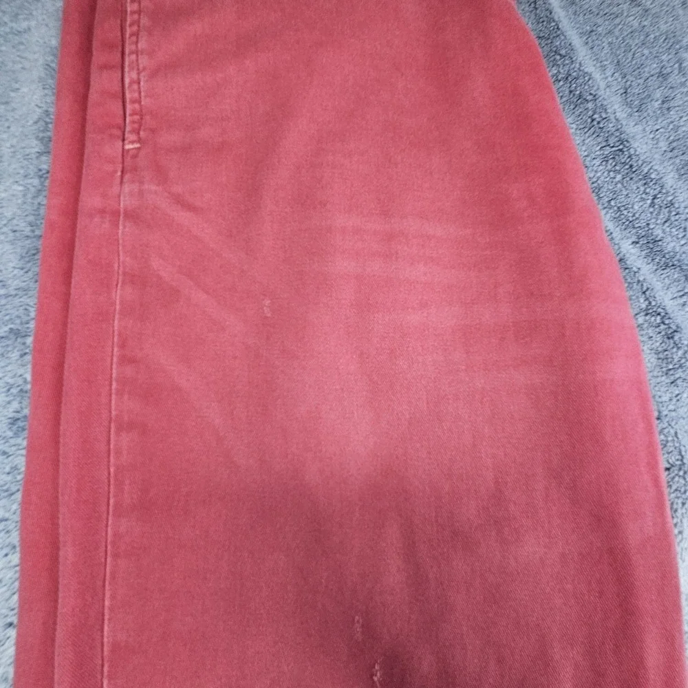 Polo Ralph Lauren Classic Fit Pants Mens 38x32 Red Cotton Embroidered Crest 90s